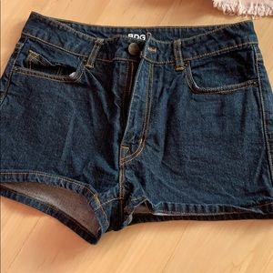 high waisted jean shorts